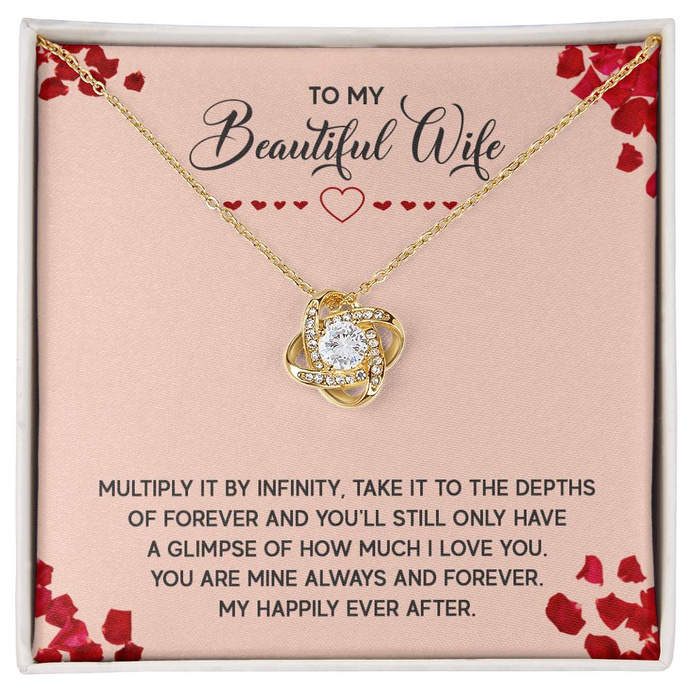 Love Knot Necklace (Yellow & White Gold Variants)