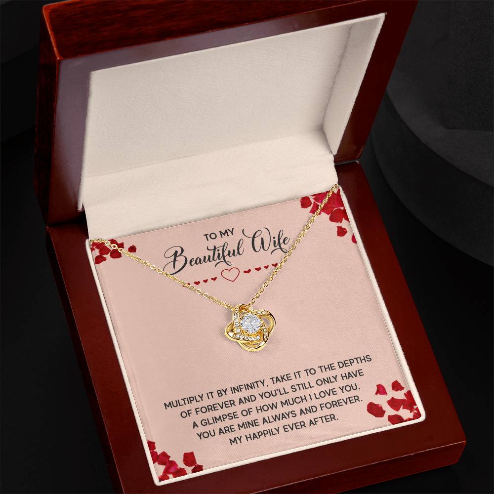 Love Knot Necklace (Yellow & White Gold Variants)