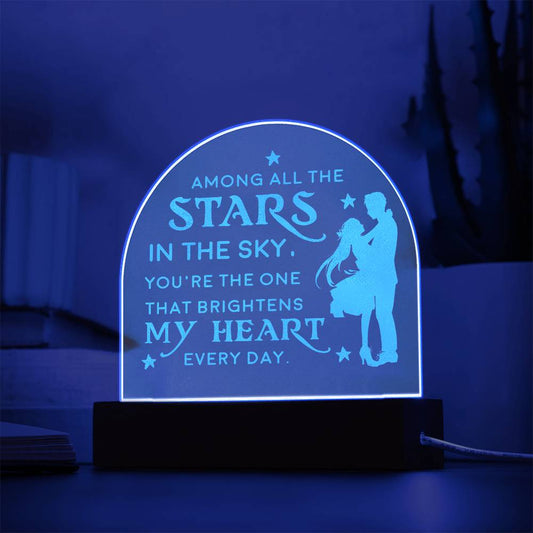 Engraved Acrylic Dome Plaque