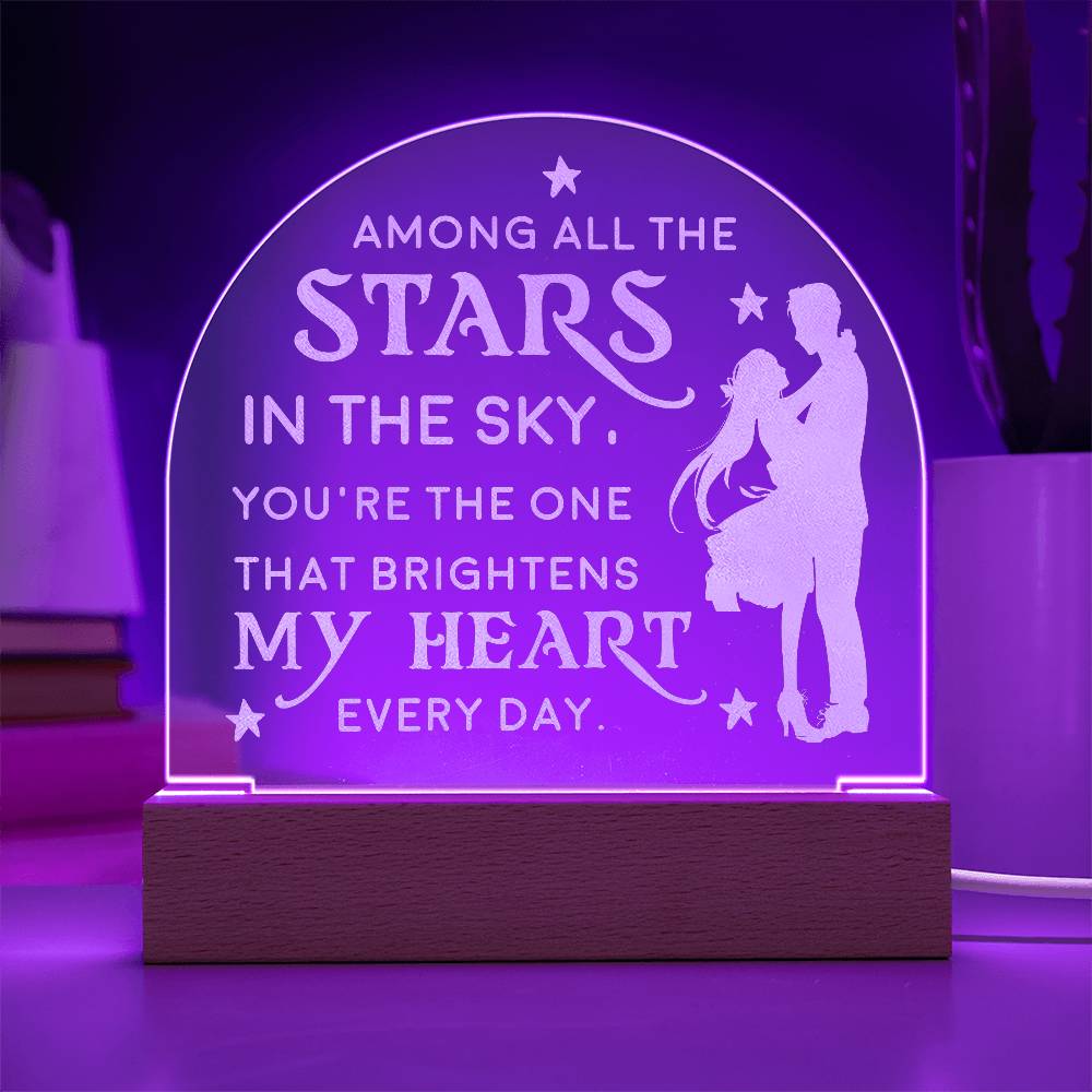 Engraved Acrylic Dome Plaque