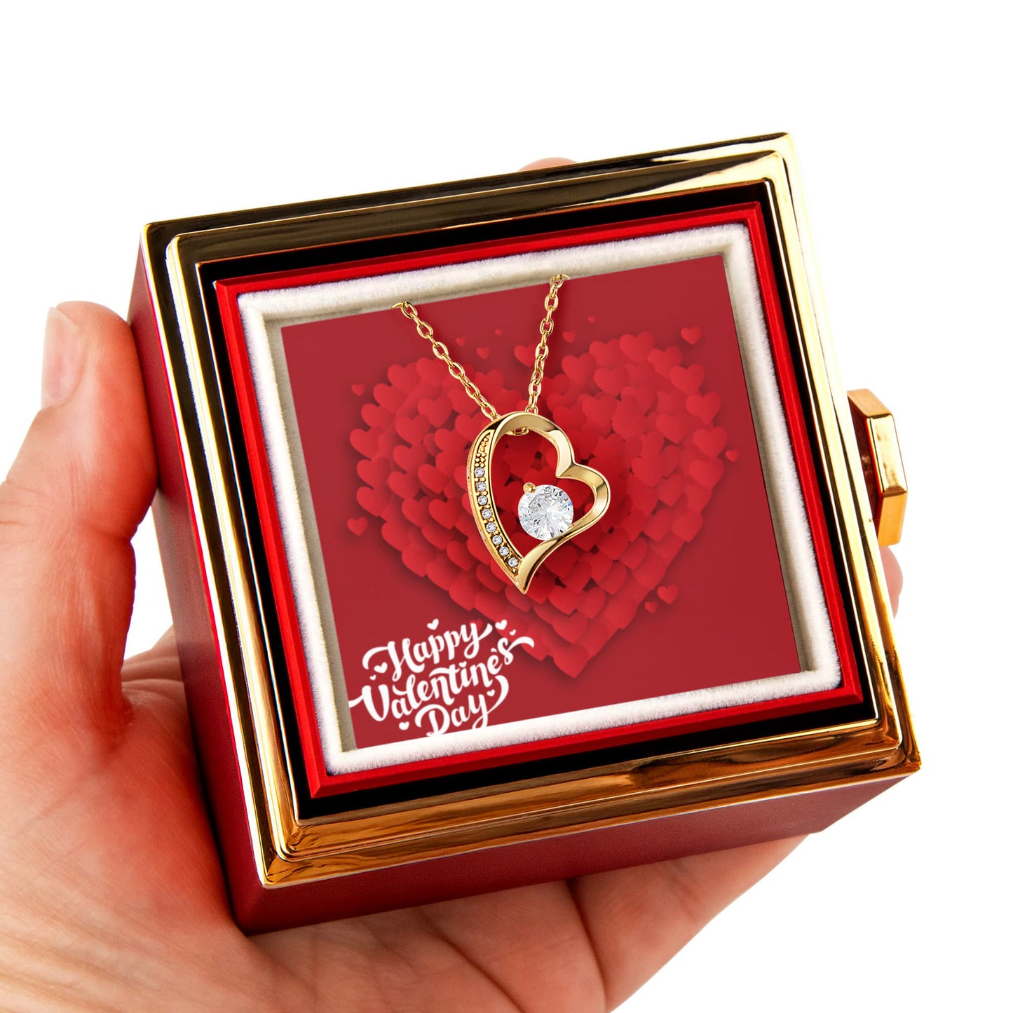 Forever Love with Rotating Rose Gift Box