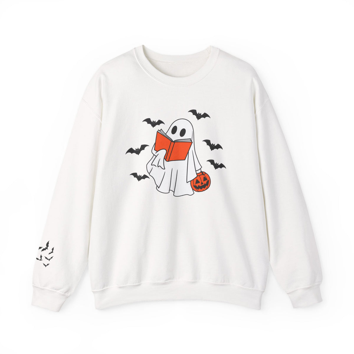 Spooky Bookworm Sweatshirt | Reading Ghost Halloween Crewneck