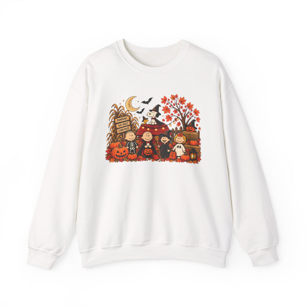 Vintage Halloween Pumpkin Patch Sweatshirt | Cute Fall Graphic Crewneck