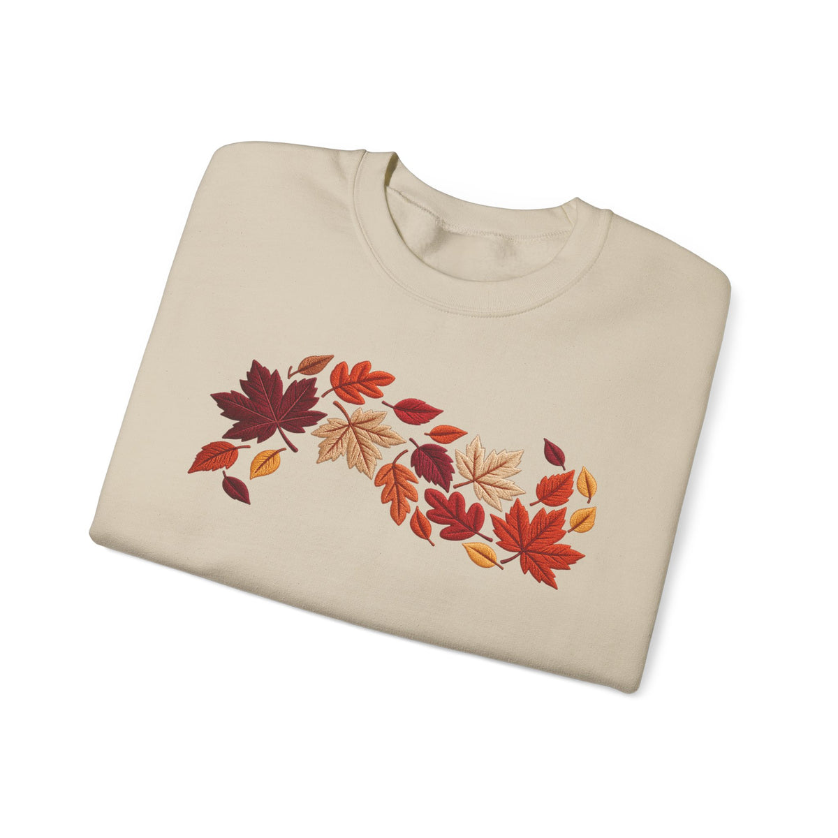 Cozy Autumn Leaves Sweatshirt | Minimalist Fall Crewneck