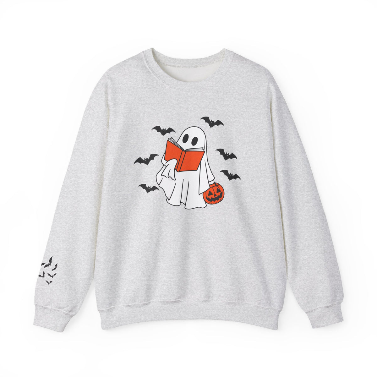 Spooky Bookworm Sweatshirt | Reading Ghost Halloween Crewneck