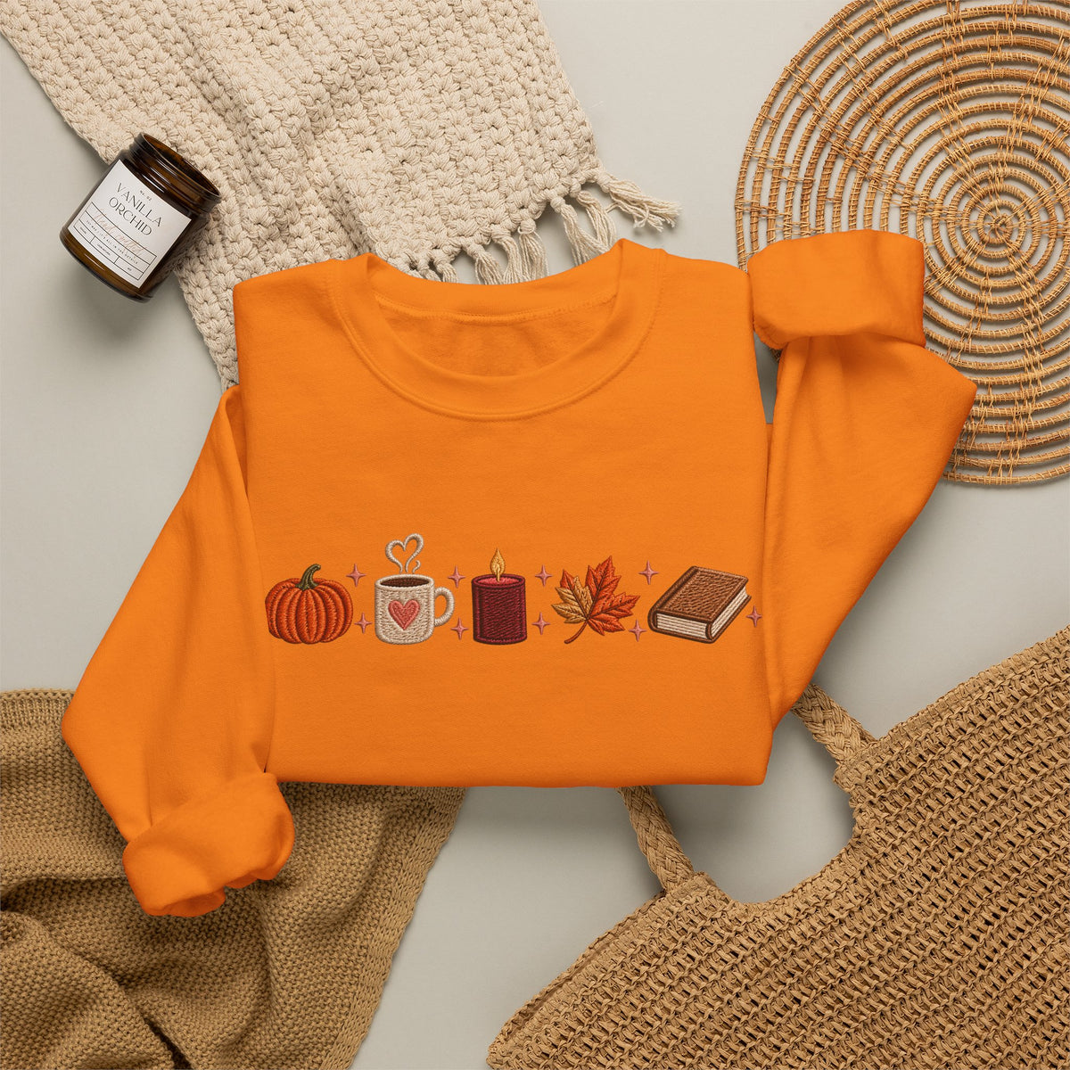 Pumpkin Spice & Cozy Vibes Sweatshirt | Fall Graphic Crewneck