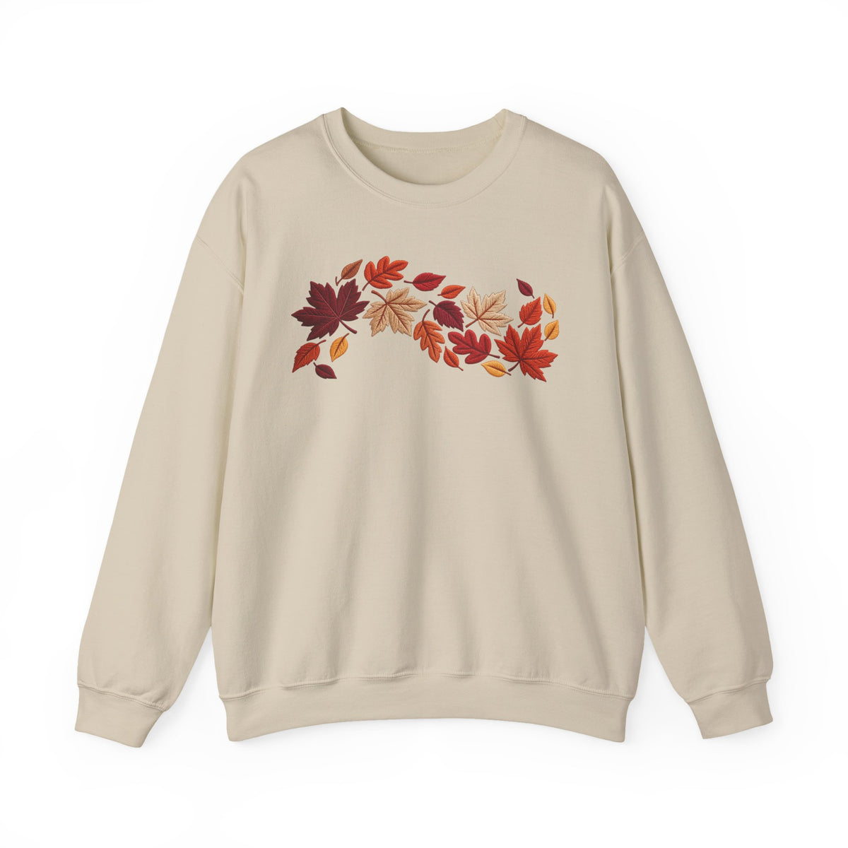 Cozy Autumn Leaves Sweatshirt | Minimalist Fall Crewneck