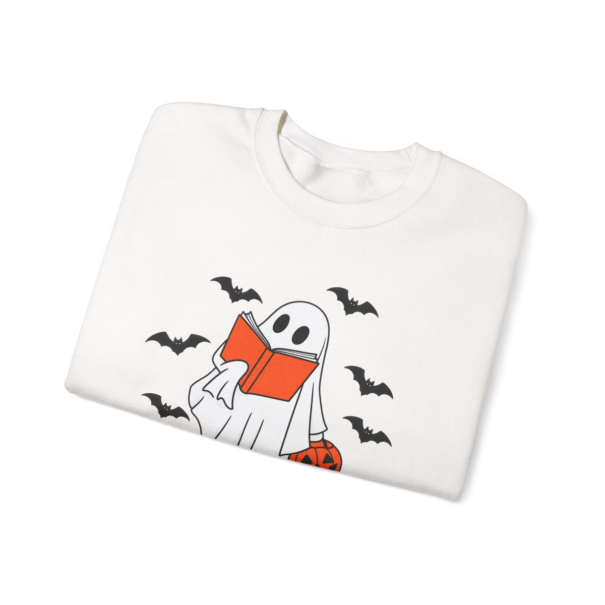 Spooky Bookworm Sweatshirt | Reading Ghost Halloween Crewneck