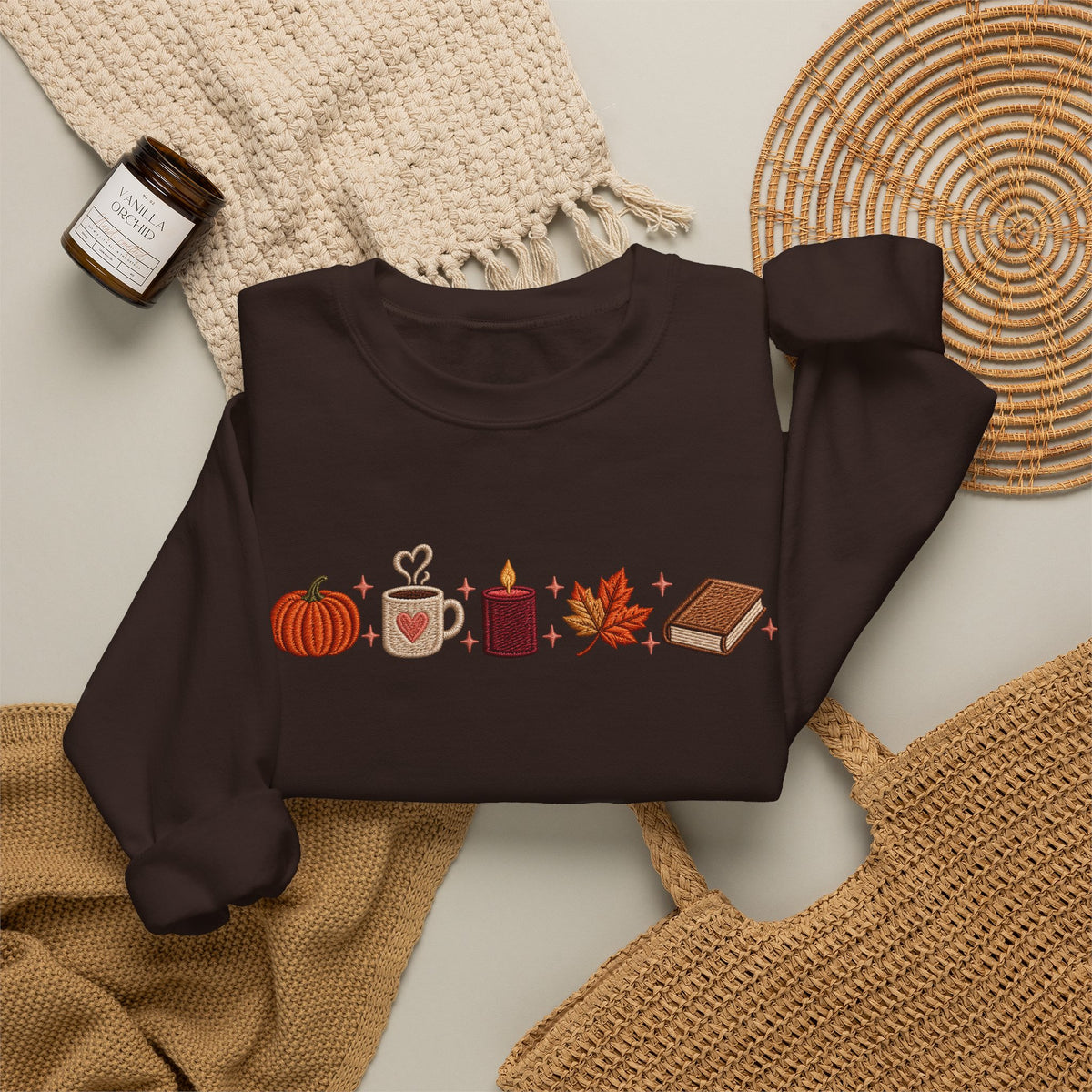 Pumpkin Spice & Cozy Vibes Sweatshirt | Fall Graphic Crewneck