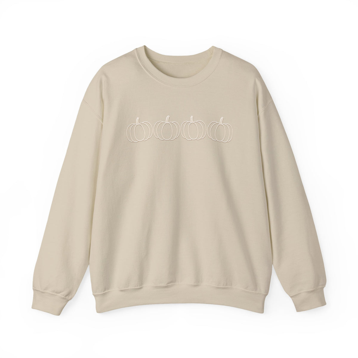 Minimalist Pumpkin Sweatshirt | Sage Green Fall Crewneck