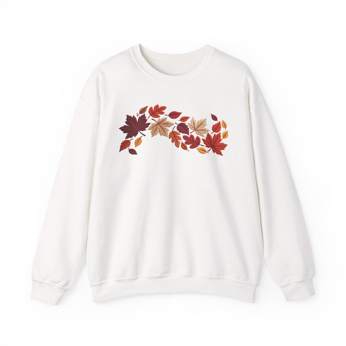 Cozy Autumn Leaves Sweatshirt | Minimalist Fall Crewneck