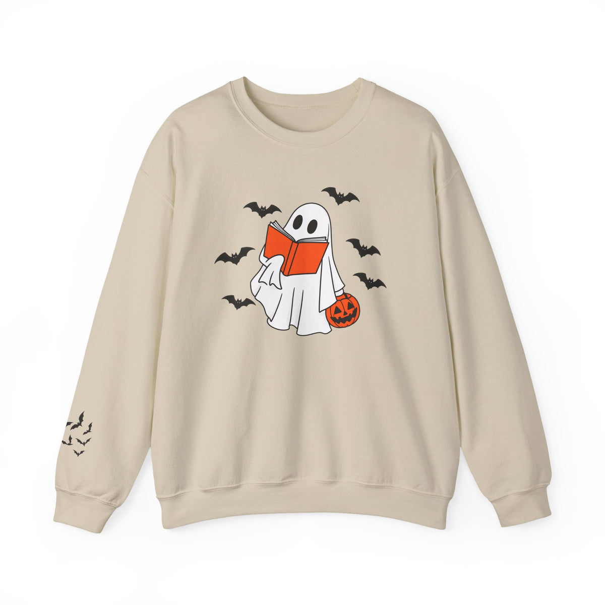 Spooky Bookworm Sweatshirt | Reading Ghost Halloween Crewneck