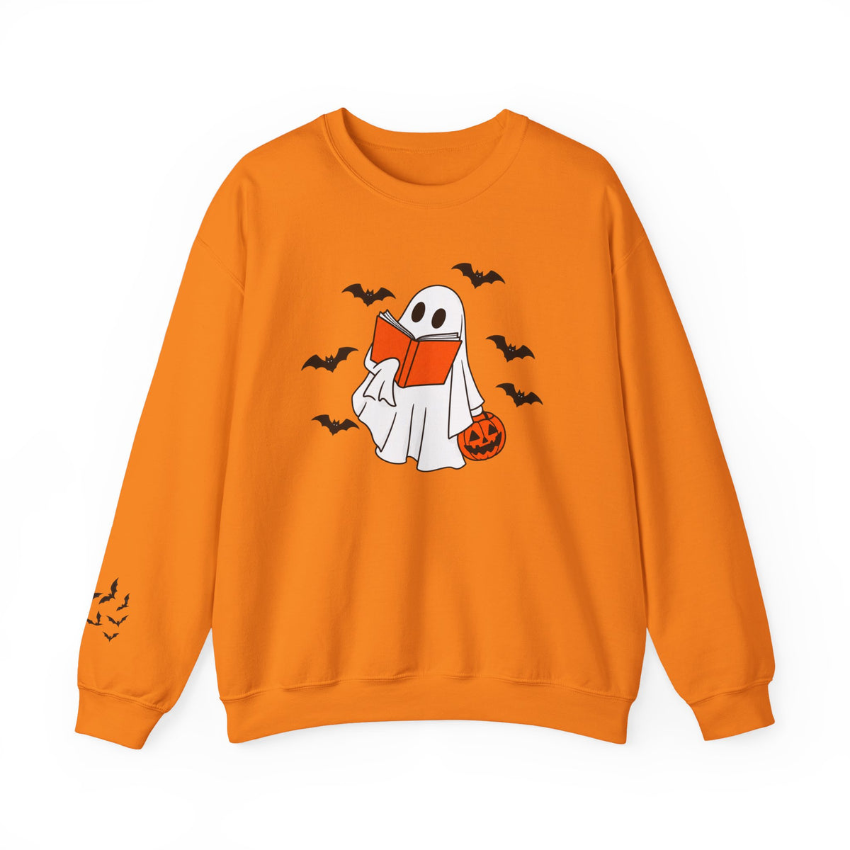 Spooky Bookworm Sweatshirt | Reading Ghost Halloween Crewneck