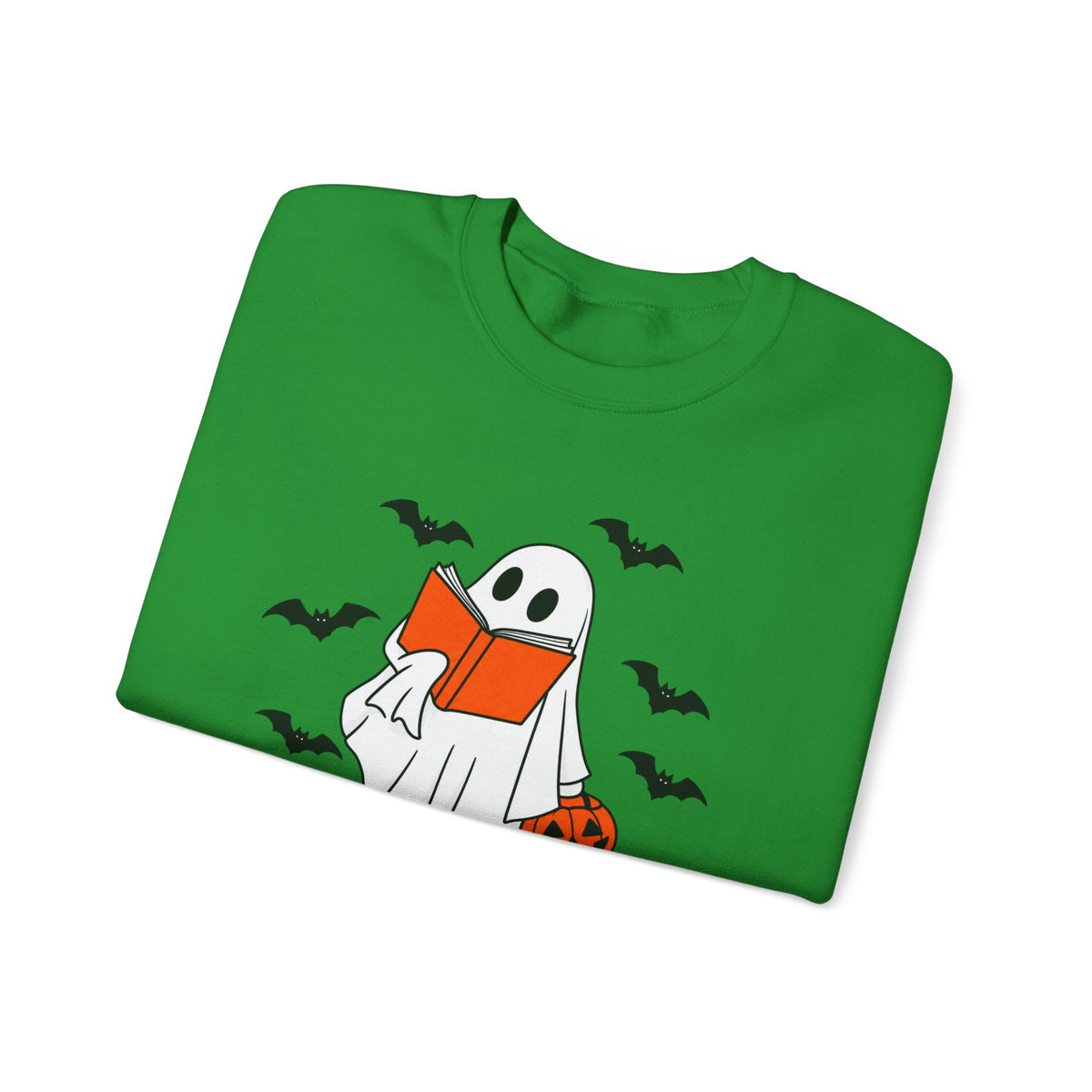 Spooky Bookworm Sweatshirt | Reading Ghost Halloween Crewneck