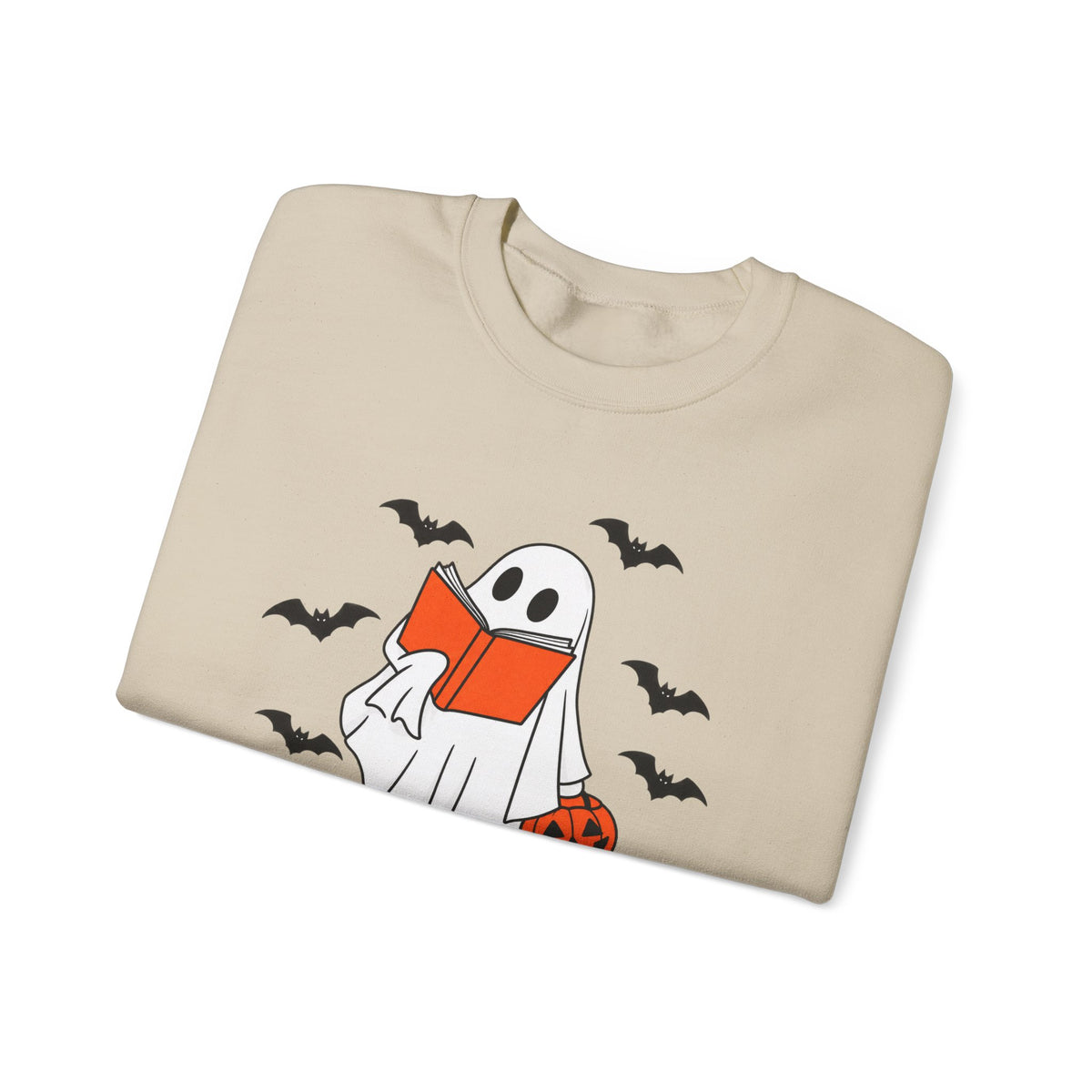 Spooky Bookworm Sweatshirt | Reading Ghost Halloween Crewneck