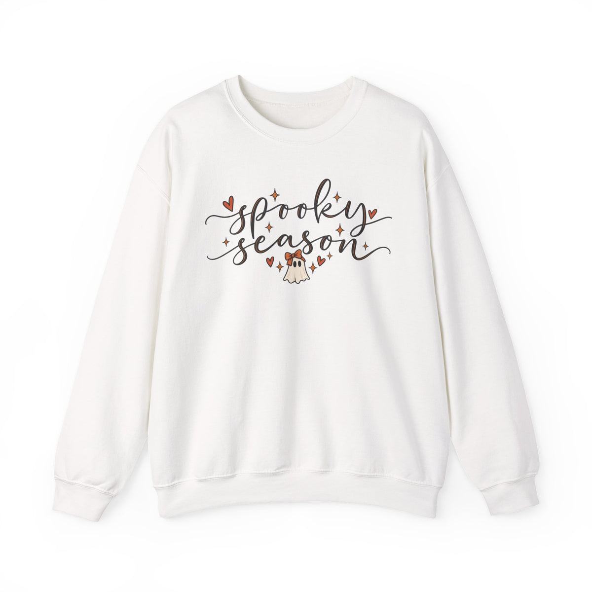 Spooky Season Sweatshirt | Cute Ghost & Bow Halloween Crewneck