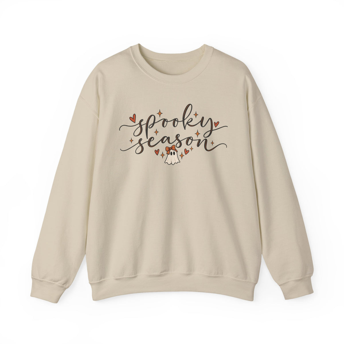 Spooky Season Sweatshirt | Cute Ghost & Bow Halloween Crewneck