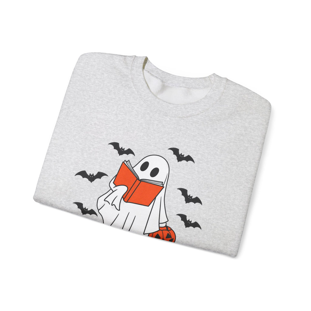 Spooky Bookworm Sweatshirt | Reading Ghost Halloween Crewneck