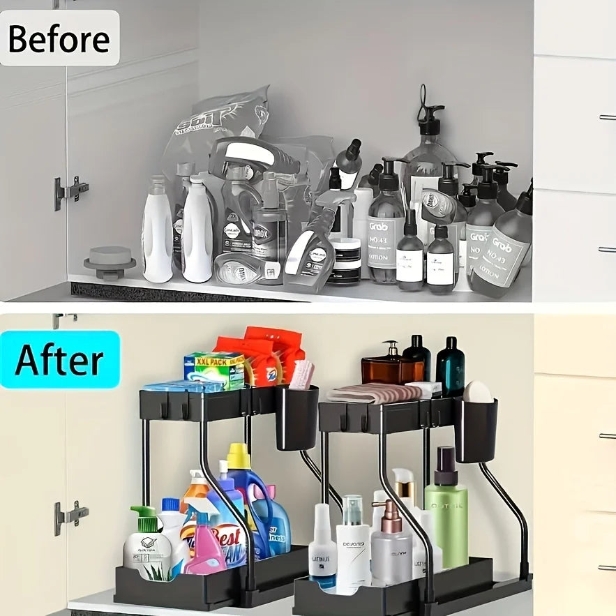 2-Tier Pull-Out Under Sink Organizer