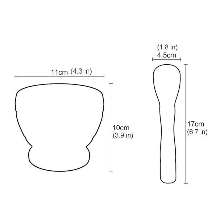 Manual Garlic Crusher Mortar And Pestle Multifunctional Spice Grinder Herb Medicine Grinding Bowl Kitchen Tool Set