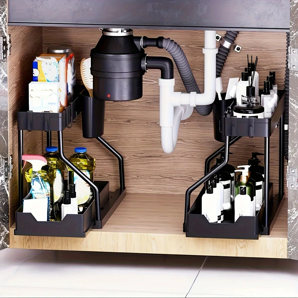 2-Tier Pull-Out Under Sink Organizer