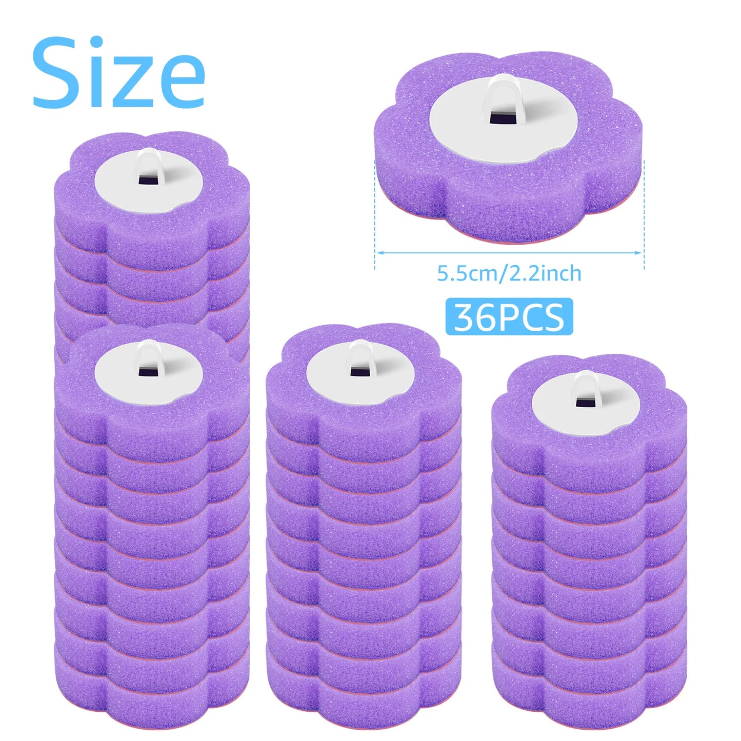 18/36Pcs Toilet Brush With Disposable Head