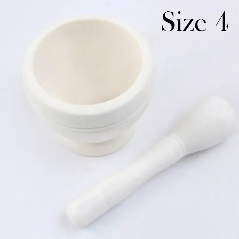 Manual Garlic Crusher Mortar And Pestle Multifunctional Spice Grinder Herb Medicine Grinding Bowl Kitchen Tool Set