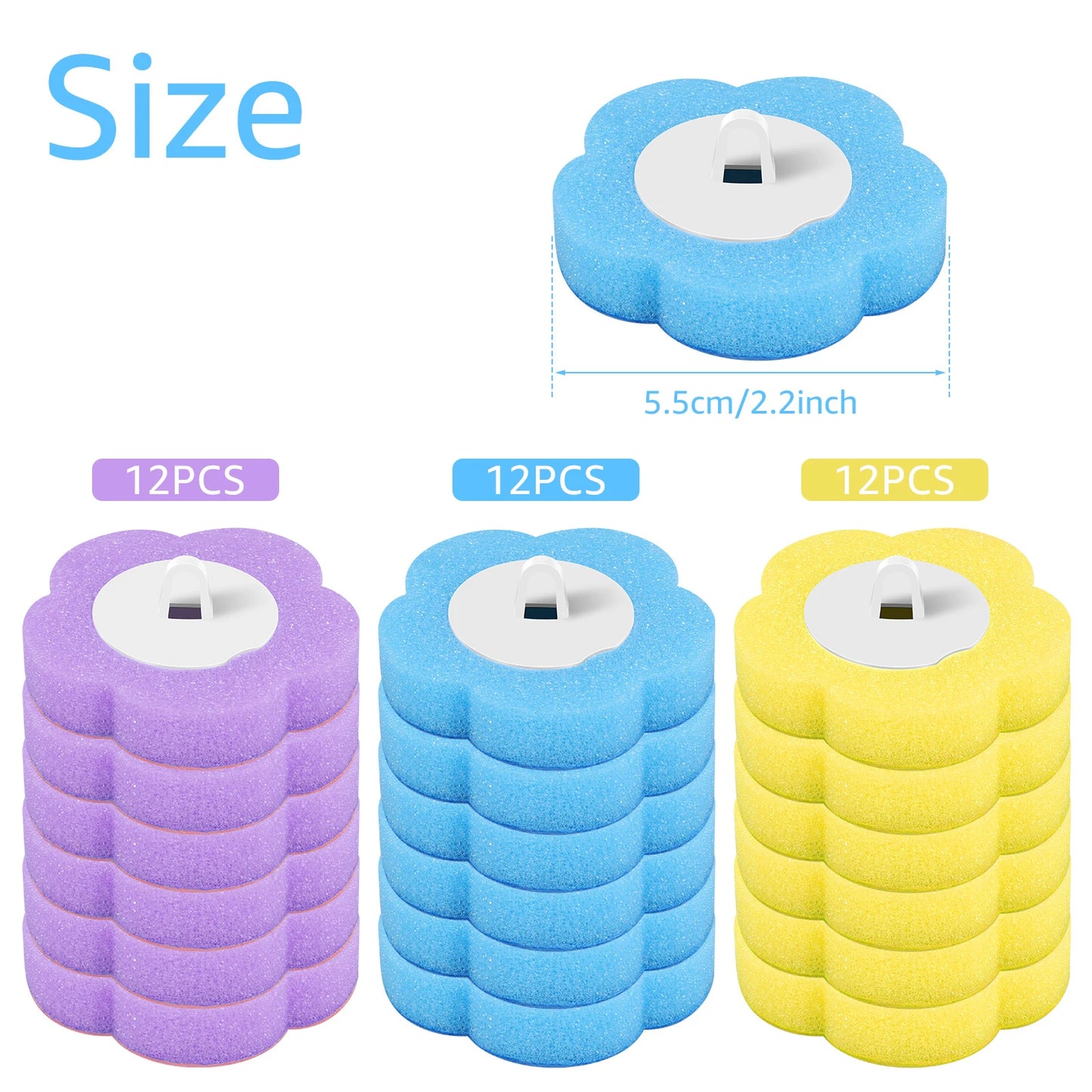 18/36Pcs Toilet Brush With Disposable Head
