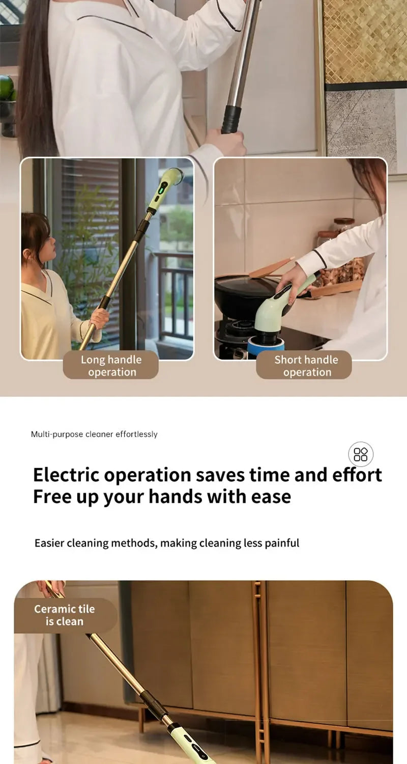 9-in-1 Wireless Rotating Electric Cleaning Brush