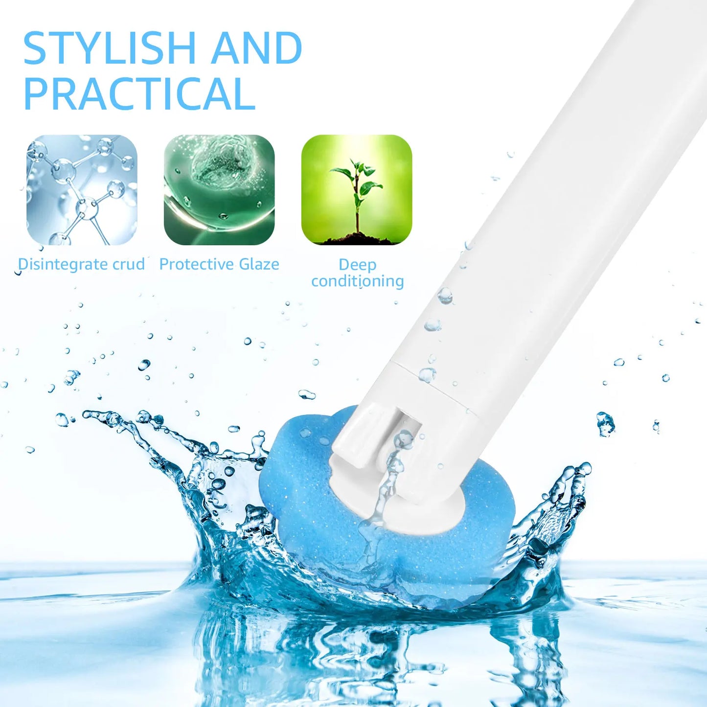 18/36Pcs Toilet Brush With Disposable Head