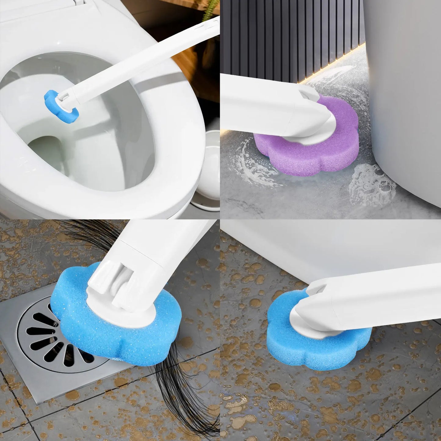 18/36Pcs Toilet Brush With Disposable Head