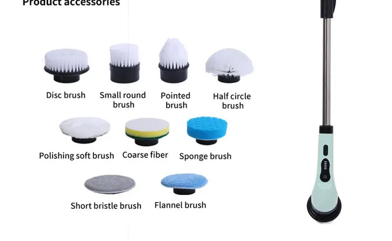 9-in-1 Wireless Rotating Electric Cleaning Brush