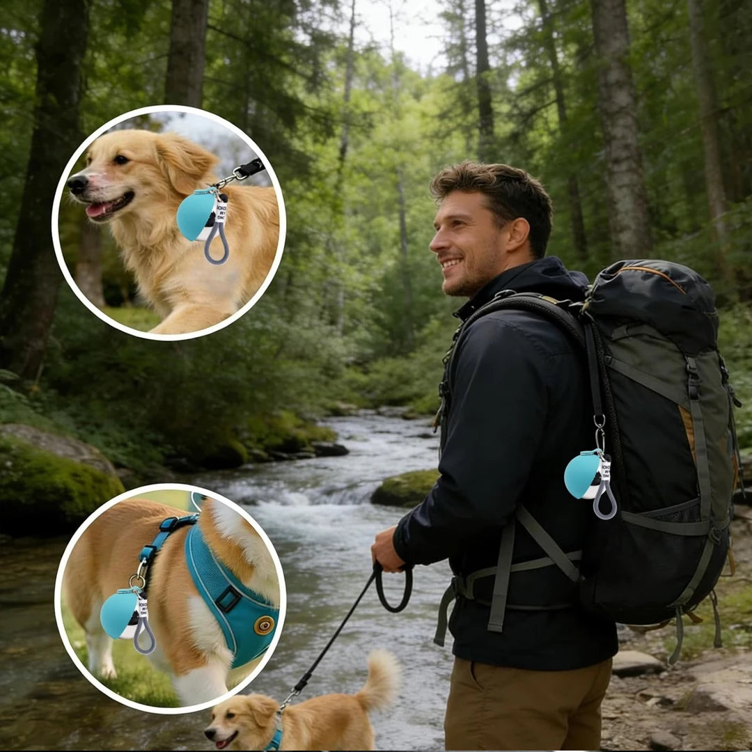 2in1 Portable Dog Water Bottle Built In Collapsible Bowl Outdoor Walking Hiking Travel Water Feeder Compact Hydration Cup