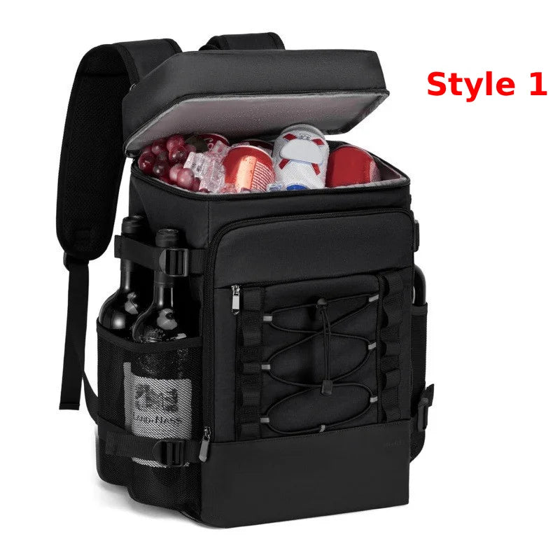 30L Waterproof Insulated Cooler Backpack for Men Women Leak Proof Cooler Rucksack for Camping Beach Fishing Picnic Travel Bag
