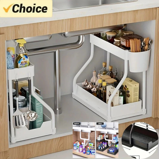 2-Tier Pull-Out Under Sink Organizer