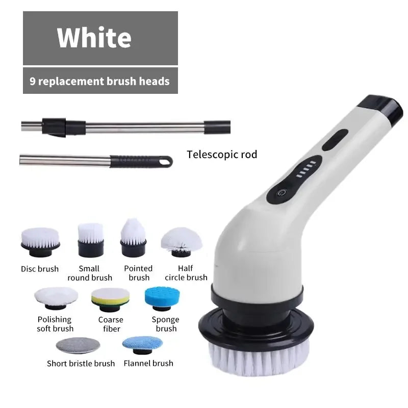 9-in-1 Wireless Rotating Electric Cleaning Brush