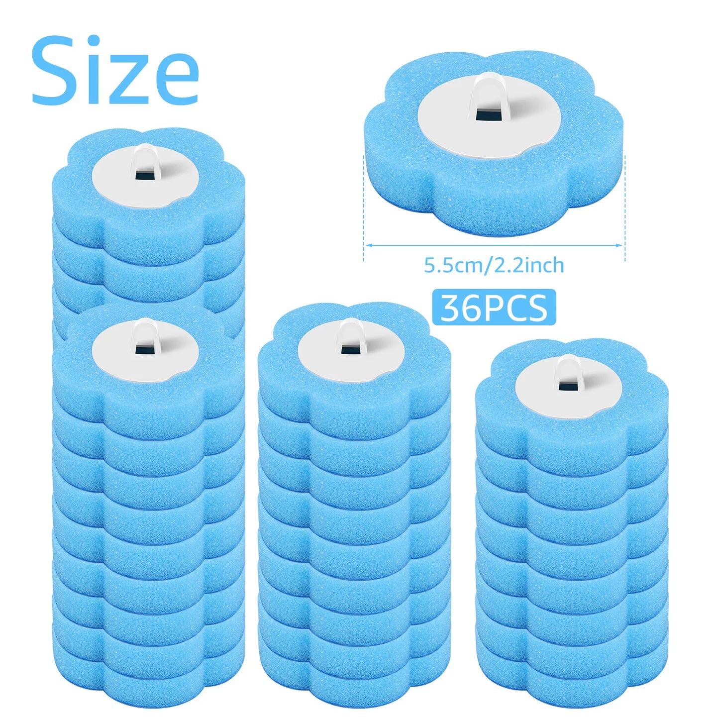 18/36Pcs Toilet Brush With Disposable Head