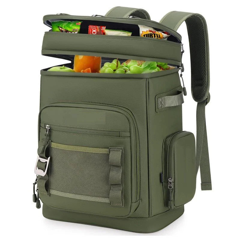 30L Waterproof Insulated Cooler Backpack for Men Women Leak Proof Cooler Rucksack for Camping Beach Fishing Picnic Travel Bag