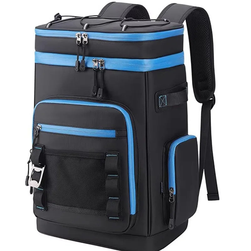 30L Waterproof Insulated Cooler Backpack for Men Women Leak Proof Cooler Rucksack for Camping Beach Fishing Picnic Travel Bag