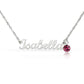 Custom Name Necklace with Birthstone
