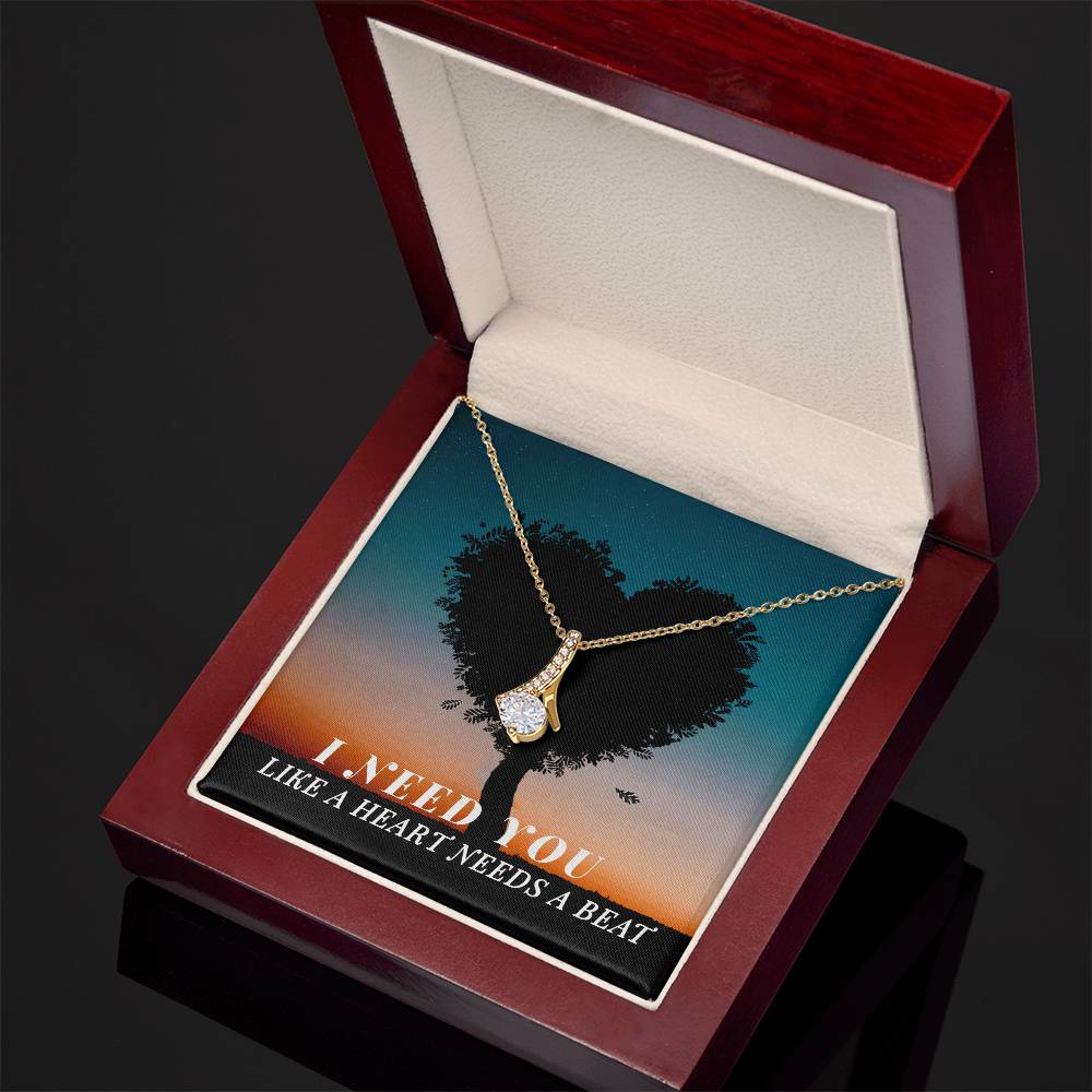 Alluring Beauty Necklace (Yellow & White Gold Variants)