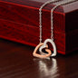 Non-Message Card Interlocking Hearts Necklace
