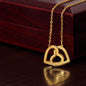 Non-Message Card Interlocking Hearts Necklace