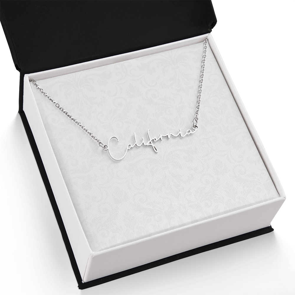 Signature Name Necklace (With MC)
