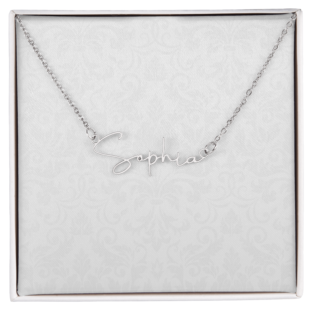 Signature Name Necklace (With MC)