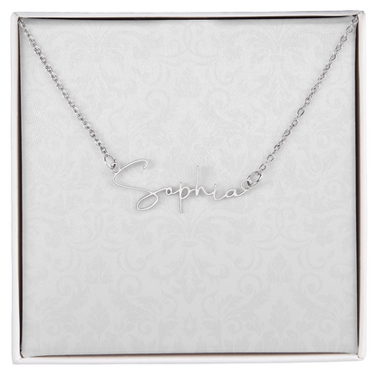 Signature Name Necklace (With MC)