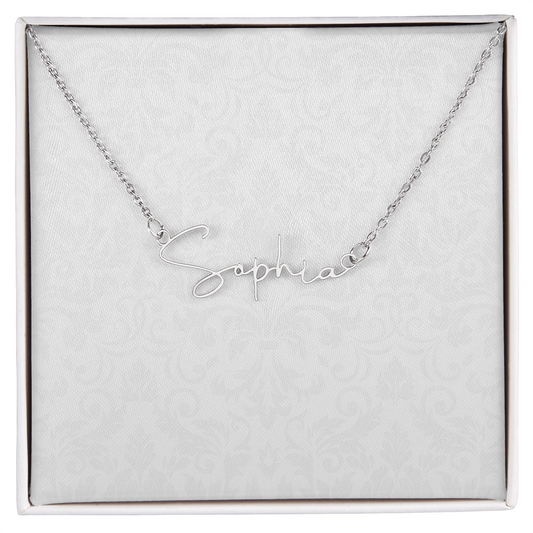 Signature Name Necklace (With MC)