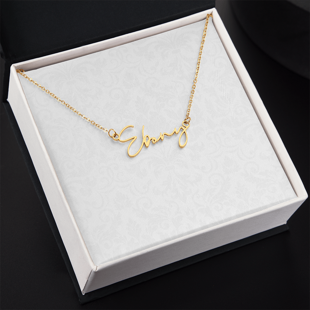 Signature Name Necklace (With MC)