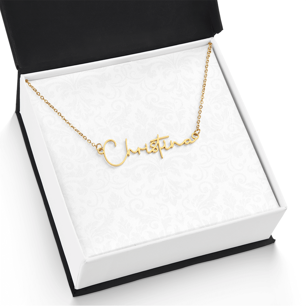 Signature Name Necklace (With MC)