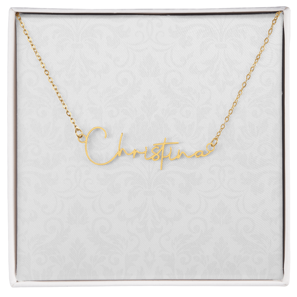 Signature Name Necklace (With MC)